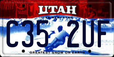 UT license plate C352UF
