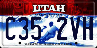 UT license plate C352VH