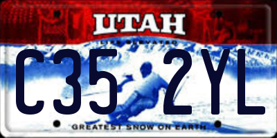 UT license plate C352YL