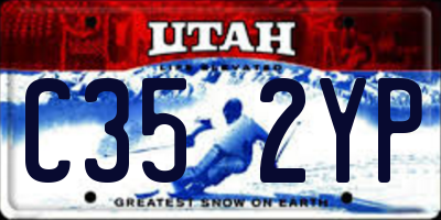UT license plate C352YP