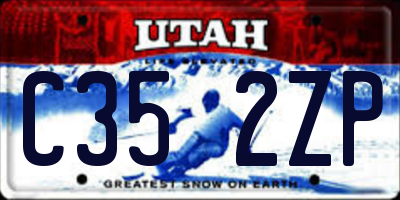 UT license plate C352ZP