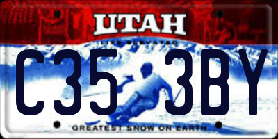 UT license plate C353BY
