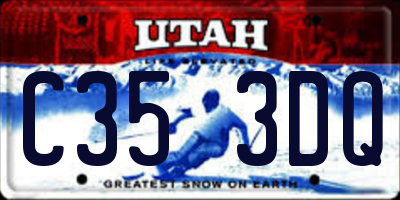UT license plate C353DQ