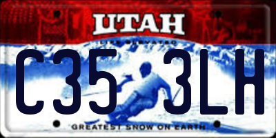 UT license plate C353LH