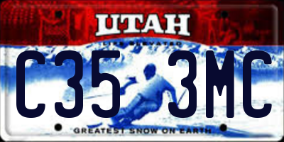 UT license plate C353MC
