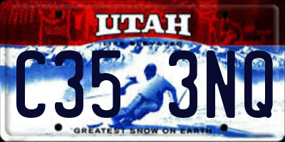 UT license plate C353NQ