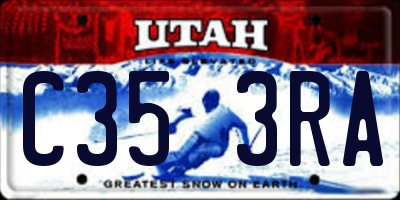 UT license plate C353RA