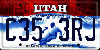 UT license plate C353RJ