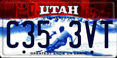 UT license plate C353VT