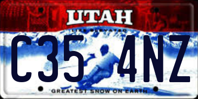 UT license plate C354NZ