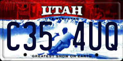 UT license plate C354UQ