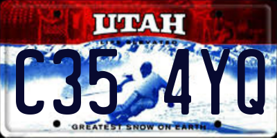 UT license plate C354YQ