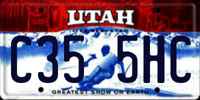 UT license plate C355HC