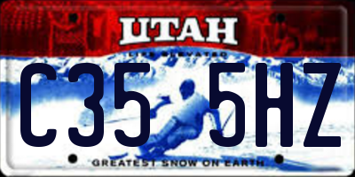UT license plate C355HZ