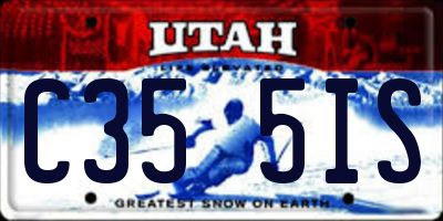 UT license plate C355IS