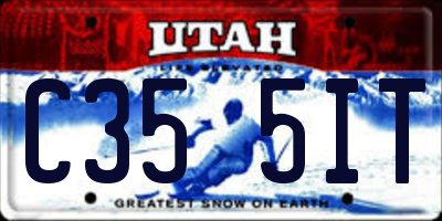 UT license plate C355IT