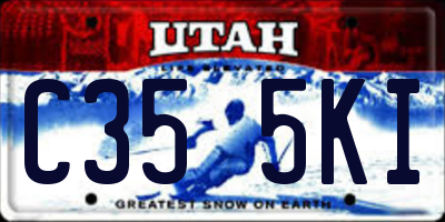 UT license plate C355KI