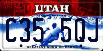 UT license plate C355QJ