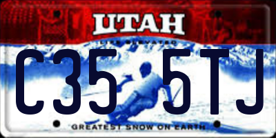 UT license plate C355TJ