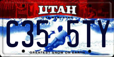 UT license plate C355TY