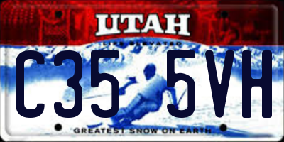 UT license plate C355VH