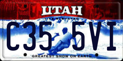 UT license plate C355VI