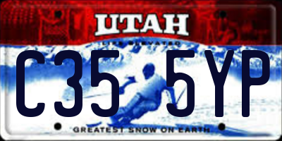 UT license plate C355YP