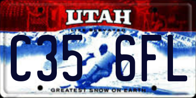 UT license plate C356FL