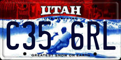 UT license plate C356RL
