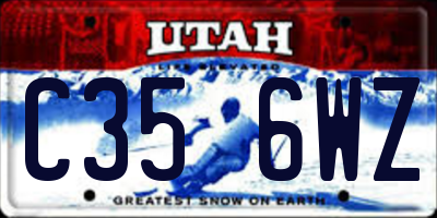 UT license plate C356WZ