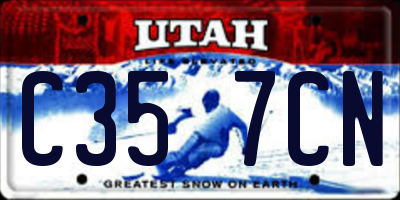 UT license plate C357CN