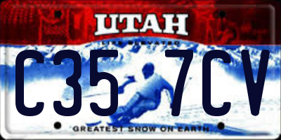 UT license plate C357CV
