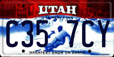 UT license plate C357CY