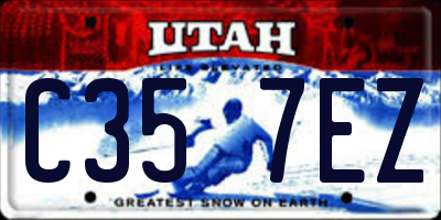 UT license plate C357EZ