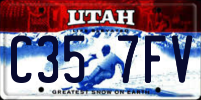 UT license plate C357FV