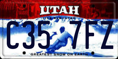 UT license plate C357FZ