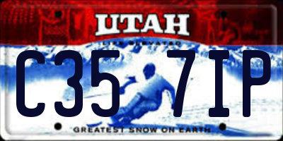 UT license plate C357IP