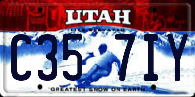UT license plate C357IY