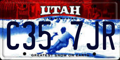 UT license plate C357JR