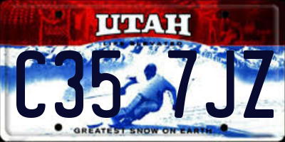 UT license plate C357JZ