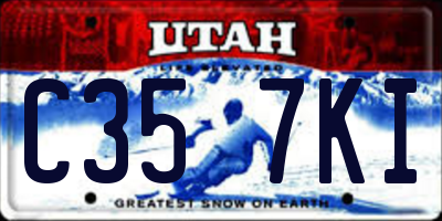 UT license plate C357KI