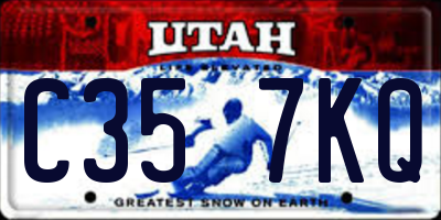 UT license plate C357KQ