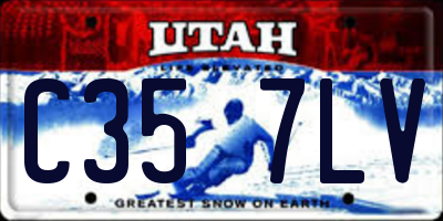 UT license plate C357LV