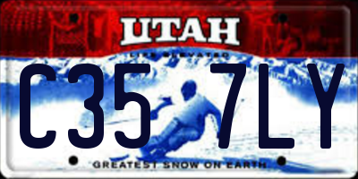 UT license plate C357LY