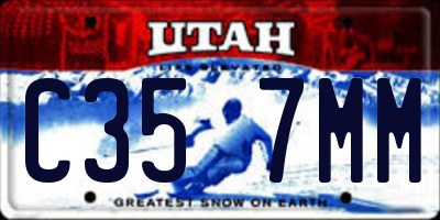 UT license plate C357MM