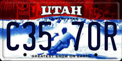 UT license plate C357OR