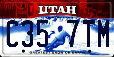 UT license plate C357TM