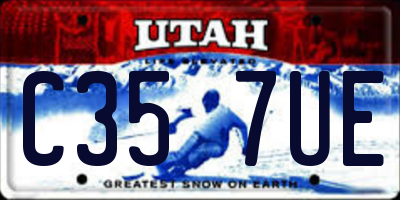 UT license plate C357UE