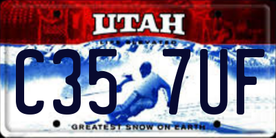 UT license plate C357UF