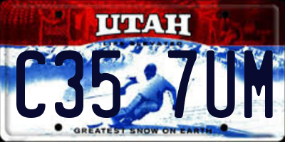 UT license plate C357UM